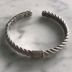 🎉SOLD ON EBAY🎉 - Judith Ripka Sterling Silver Hinged Cuff (NEW)